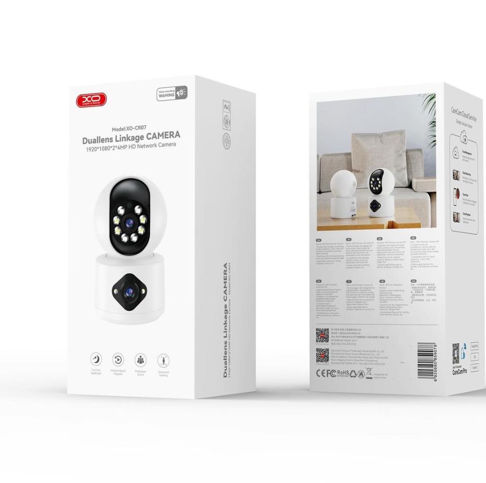 מצלמת אבטחה דו־עדשתית חכמה